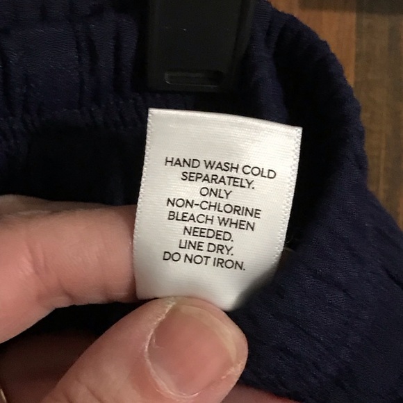 NWOT navy flowy midi skirt, lined - Picture 6 of 8